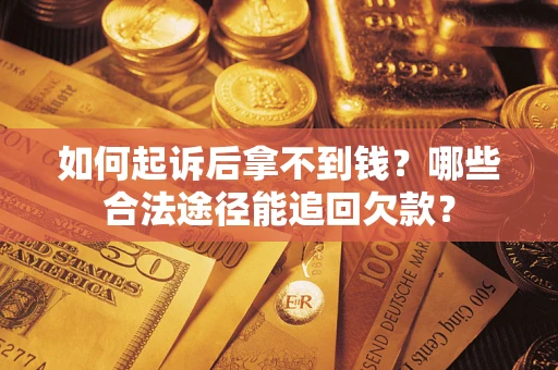 武汉如何起诉后拿不到钱？哪些合法途径能追回欠款？