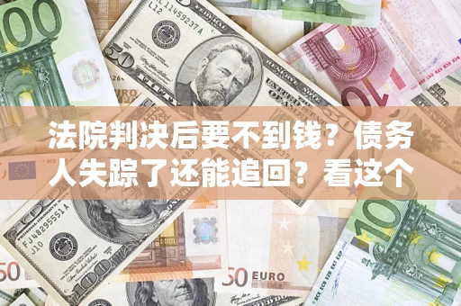 武汉法院判决后要不到钱？债务人失踪了还能追回？看这个方法！