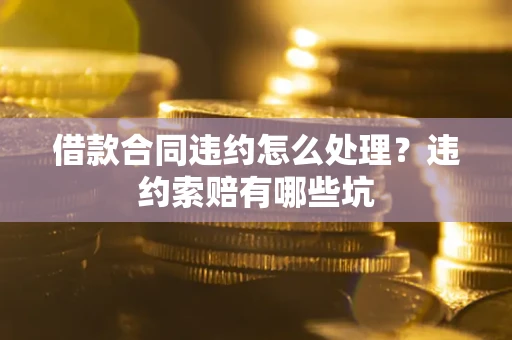 武汉借款合同违约怎么处理？违约索赔有哪些坑