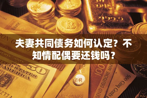 武汉夫妻共同债务如何认定？不知情配偶要还钱吗？