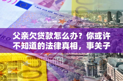 武汉父亲欠贷款怎么办？你或许不知道的法律真相，事关子女未来