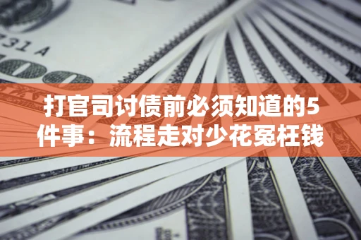 武汉打官司讨债前必须知道的5件事：流程走对少花冤枉钱
