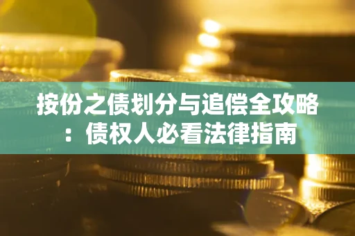 武汉按份之债划分与追偿全攻略：债权人必看法律指南
