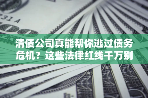 武汉清债公司真能帮你逃过债务危机？这些法律红线千万别踩