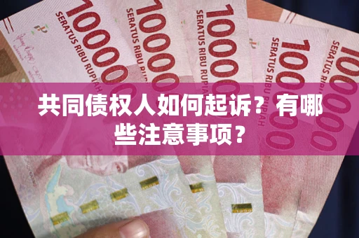 武汉共同债权人如何起诉？有哪些注意事项？